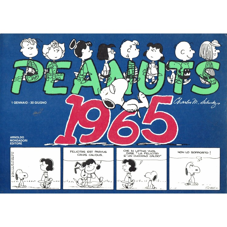 Peanuts 1965 strisce 1 gen 30 giu di Schulz ed. Mondadori FU33