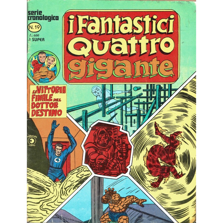 I Fantastici Quattro Gigante Serie Cronologica n.19 la vittoria ed. Corno FU33