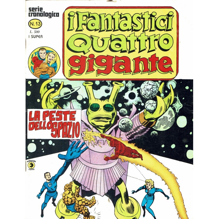 I Fantastici Quattro Gigante Serie Cronologica n.13 la peste ed. Corno FU33