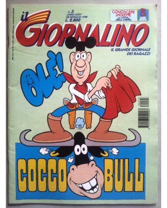 Il Giornalino anno LXXIV n. 3a - 28 gennaio 1998 * JACOVITTI * ed. San Paolo