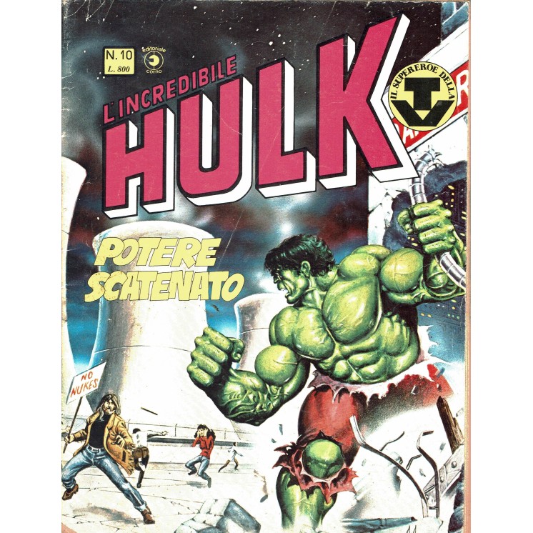L'Incredibile Hulk n.10 Il Supereroe della TV potere scatenato ed. Corno FU33