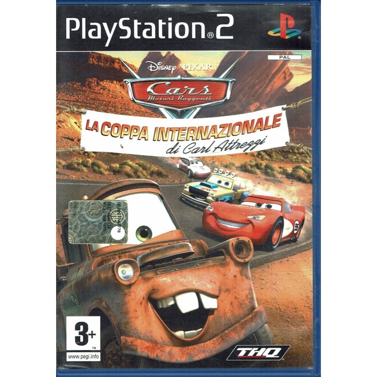Videogioco Playstation 2 CARS motori ruggenti la coppa int PS2 3+ libretto usato