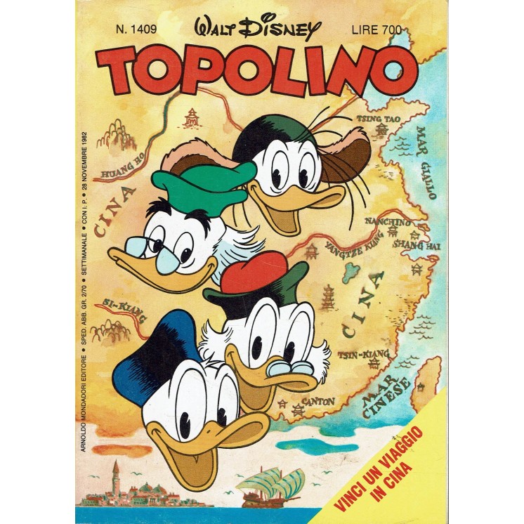 Topolino n.1409 pieghevole MATTEL ed. Walt Disney Mondadori