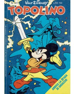 Topolino n.1411 pieghevole MATTEL di Walt Disney ed. Mondadori