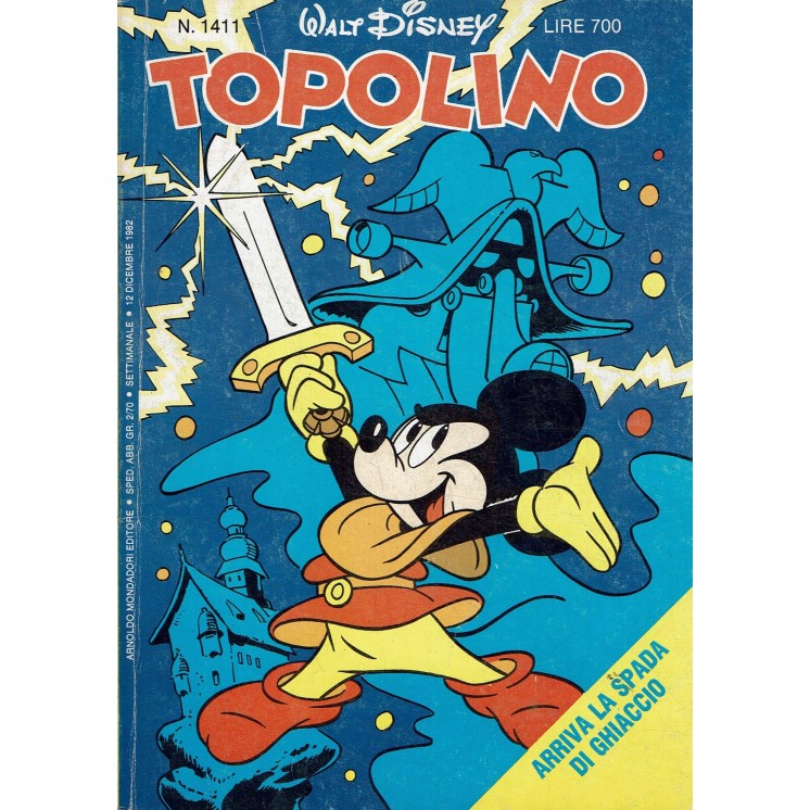 Topolino n.1411 pieghevole MATTEL di Walt Disney ed. Mondadori