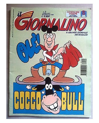 Il Giornalino anno LXXIV n. 3b - 28 gennaio 1998 * JACOVITTI * ed. San Paolo