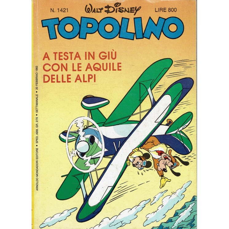 Topolino n.1421 ed. Walt Disney Mondadori