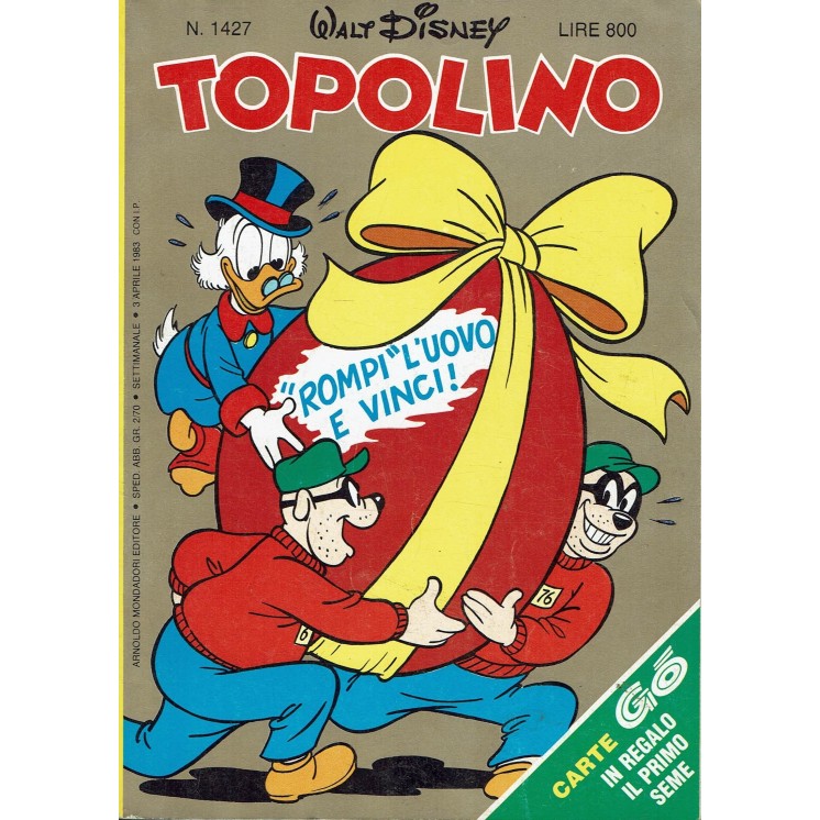 Topolino n.1427 ed. Walt Disney Mondadori