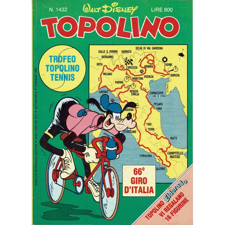 Topolino n.1432 pieghevole MASTERS di Walt Disney ed. Mondadori