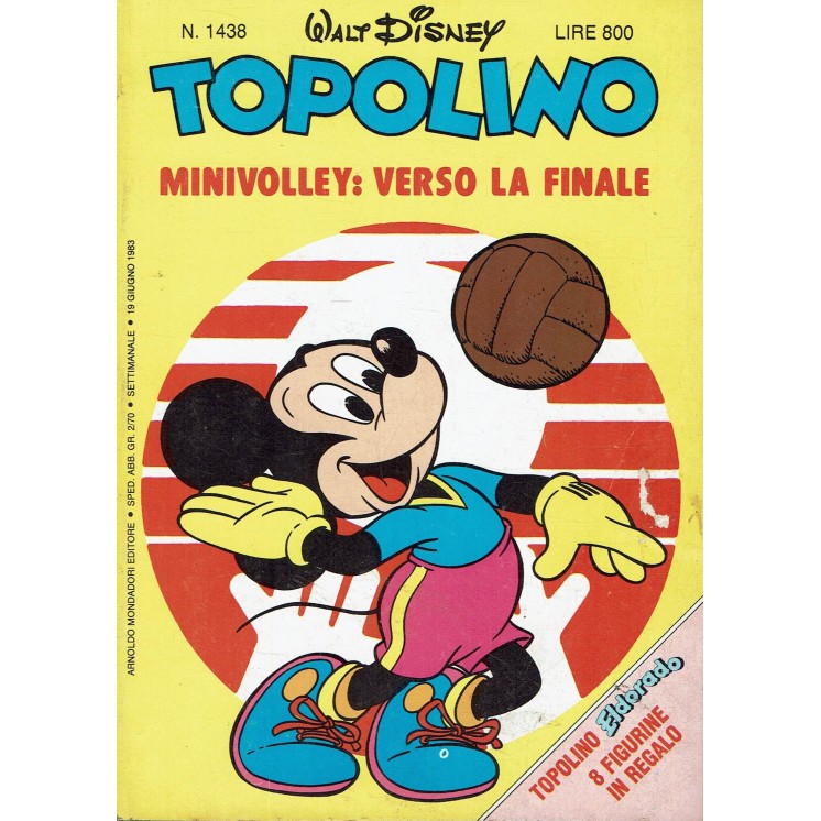 Topolino n.1438 FIGURINE ed. Walt Disney Mondadori