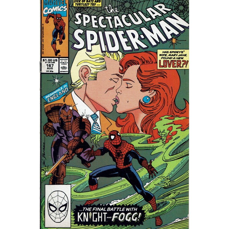 The Spectacular Spider-Man 167 Aug 1990 ed. Marvel Comics lingua originale OL05