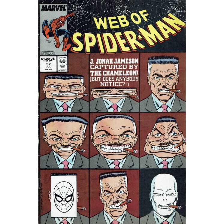 Web of  Spider-Man 52 Jul 1989 ed. Marvel Comics lingua originale OL13