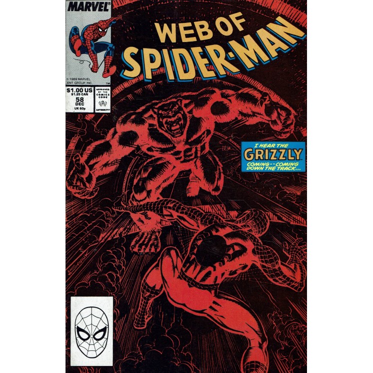 Web of  Spider-Man 58 Dec 1989 ed. Marvel Comics lingua originale OL13