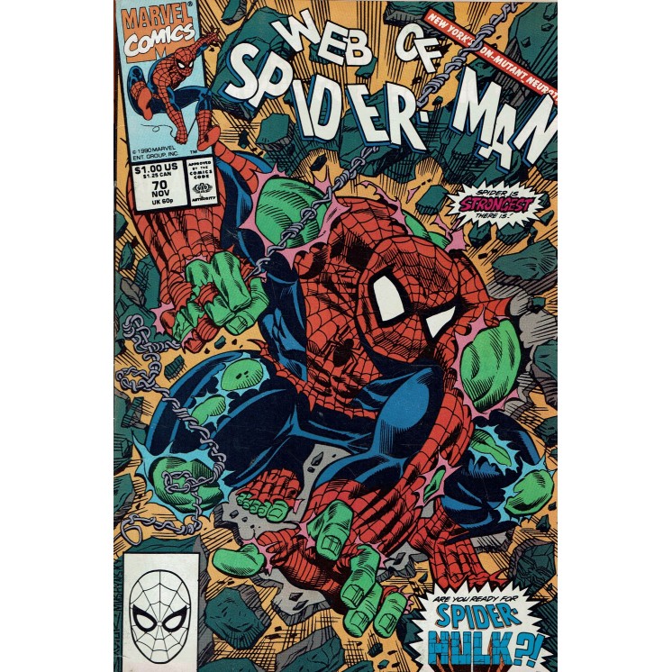 Web of  Spider-Man 70 Nov 1990 ed. Marvel Comics lingua originale OL13