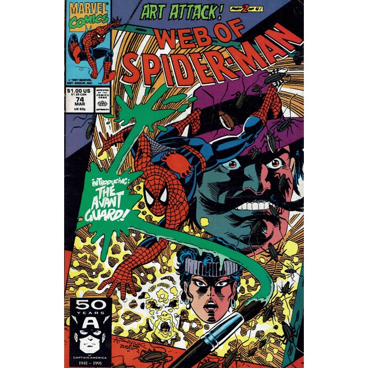 Web of  Spider-Man 74 Mar 1991 ed. Marvel Comics lingua originale OL13