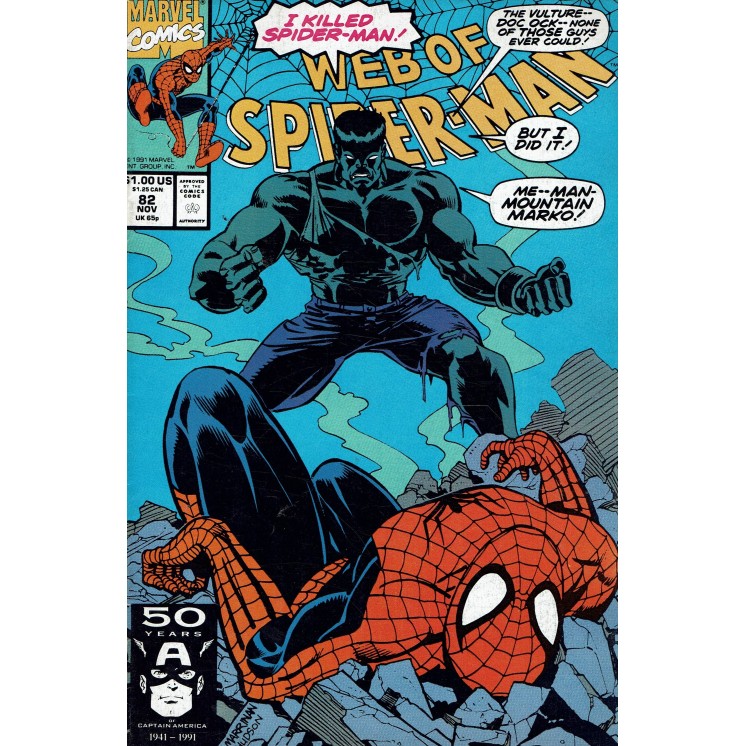 Web of  Spider-Man 82 Nov 1991 ed. Marvel Comics lingua originale OL13