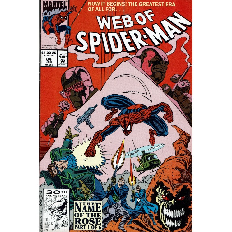 Web of  Spider-Man 84 Jan 1992 ed. Marvel Comics lingua originale OL13