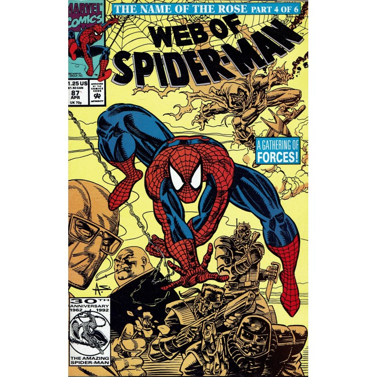 Web of  Spider-Man 87 Apr 1992 ed. Marvel Comics lingua originale OL13
