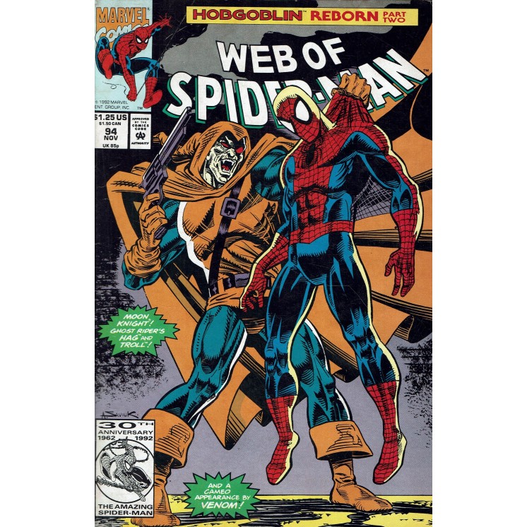 Web of  Spider-Man 94 Nov 1992 ed. Marvel Comics lingua originale OL13