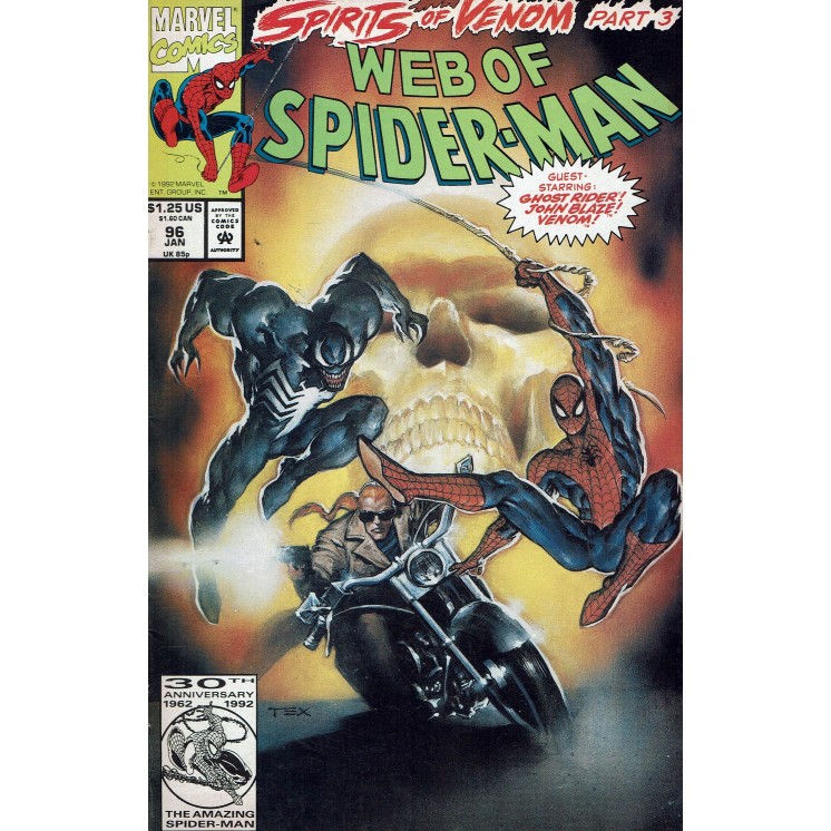 Web of  Spider-Man 96 Jan 1993 ed. Marvel Comics lingua originale OL13