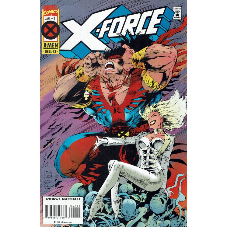 X-Men Deluxe 42 gen 1995 X-Force ed. Marvel Comics lingua originale OL08