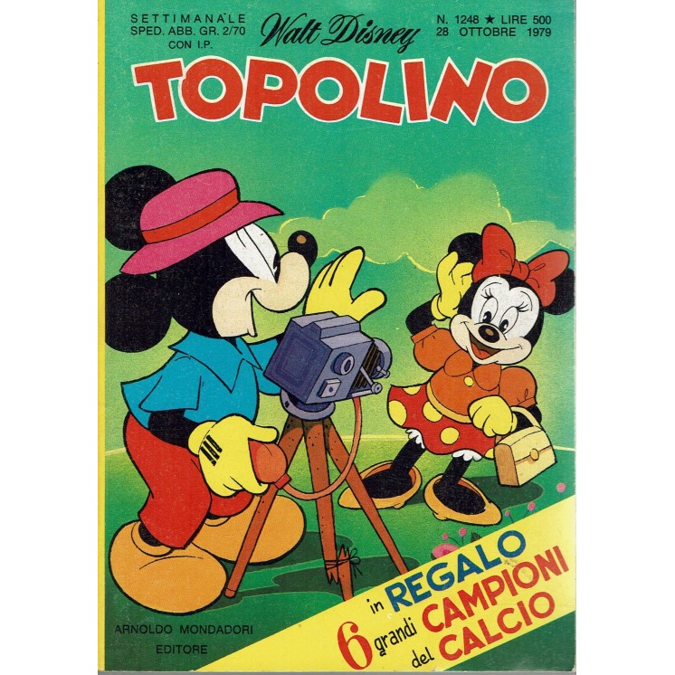 Topolino n.1248 GADGET campioni del calcio ed. Walt Disney Mondadori FU33