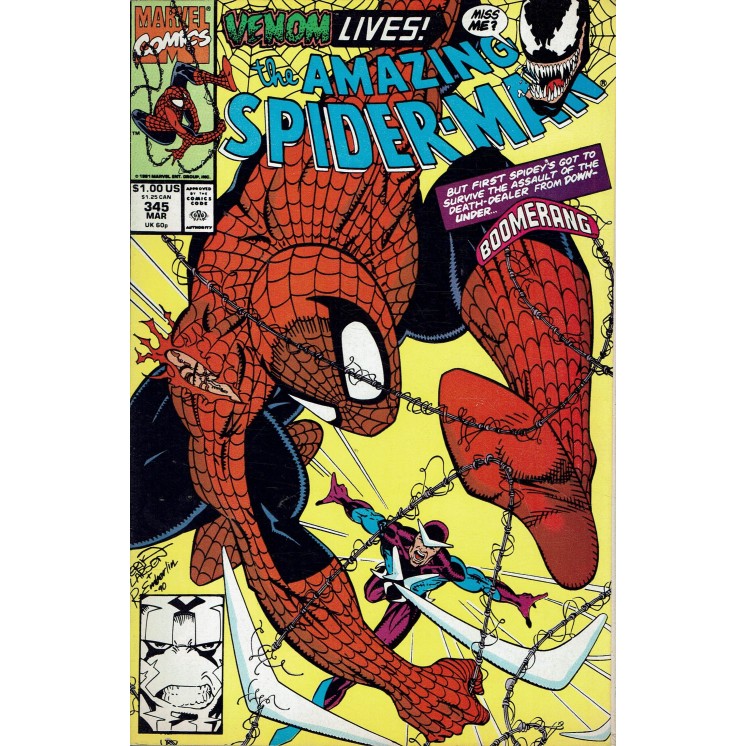 The Amazing Spider-Man 345 mar 1991 ed. Marvel Comics lingua originale OL14