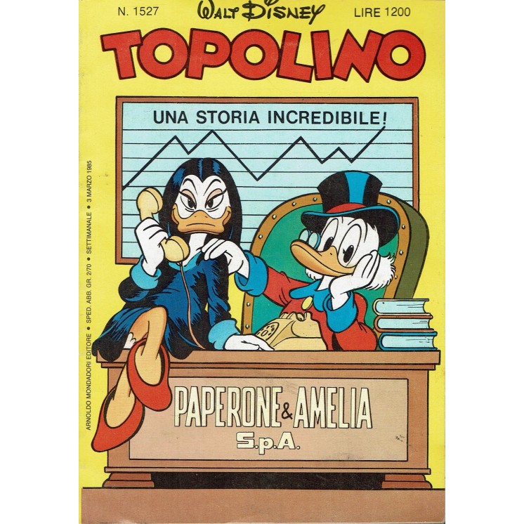 Topolino n.1527 ed. Walt Disney Mondadori