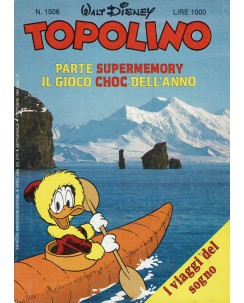 Topolino n.1506 TESSERE ARCHIMEDE ed. Walt Disney Mondadori