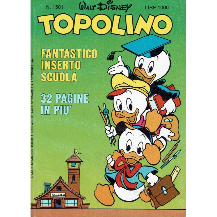 Topolino n.1501 ed. Walt Disney Mondadori
