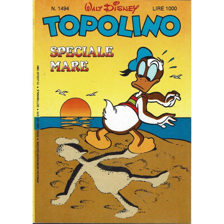 Topolino n.1494 ed. Walt Disney Mondadori