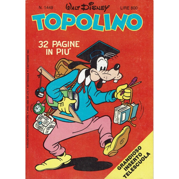 Topolino n.1449 ed. Walt Disney Mondadori