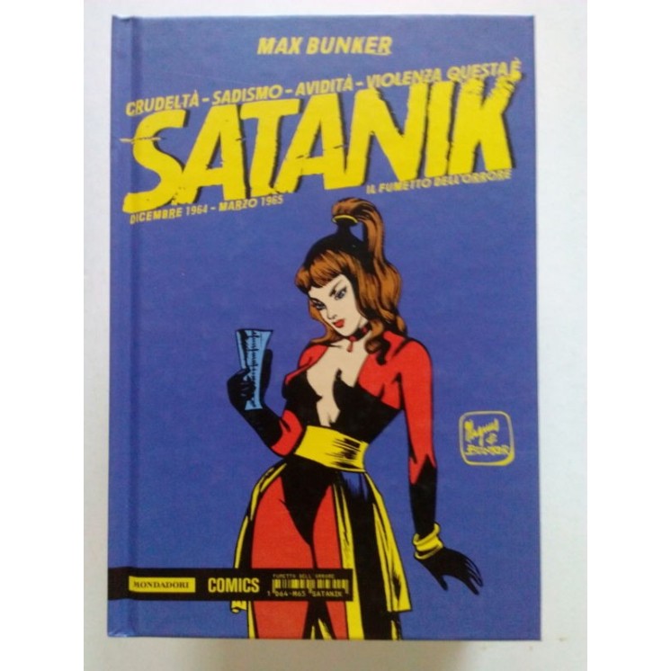 Satanik n. 1 dic. '64/mar. '65 Bunker & Magnus cart. ROVINATO ed. Mondadori FU41
