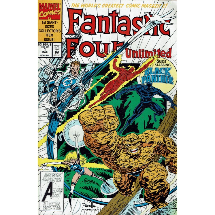 Fantastic Four Unlimited  1 giant size 1994 ed. Marvel lingua originale OL14