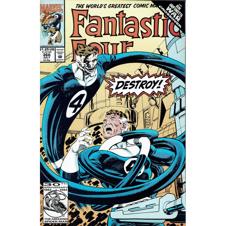 Fantastic Four  366 jul 1992 di De Falco ed. Marvel lingua originale OL14