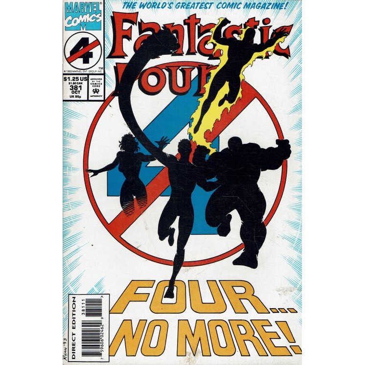 Fantastic Four  381 oct 1993 di De Falco ed. Marvel lingua originale OL14