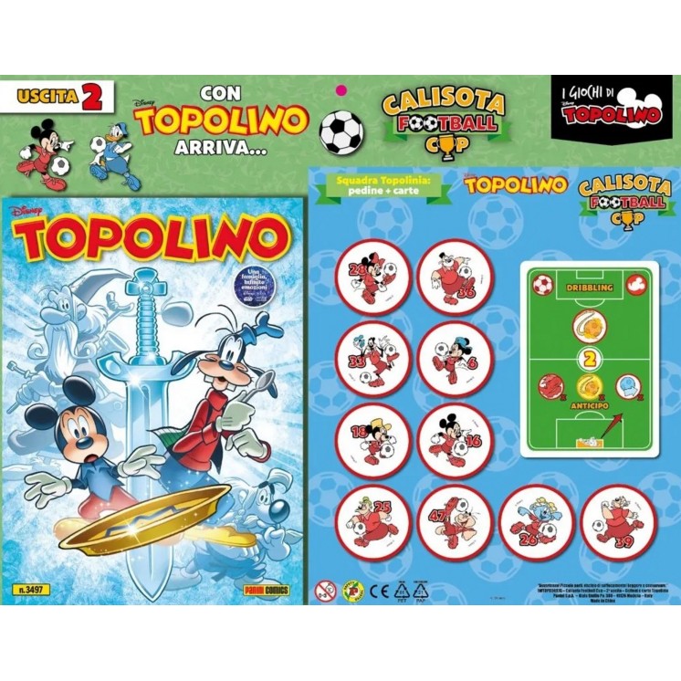 Topolino n.3497 GADGET Calisota Football NUOVO ed. Panini FU43
