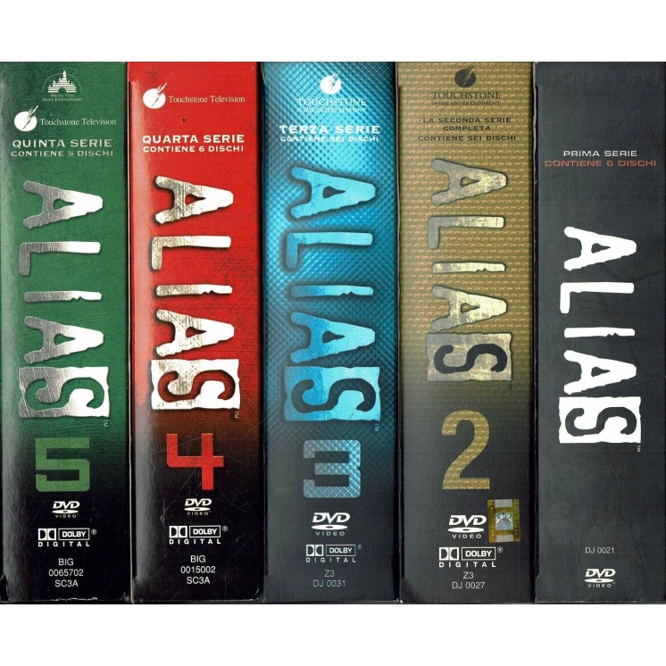 DVD Alias COMPLETA 5 cofanetti stagioni ITA USATO B18