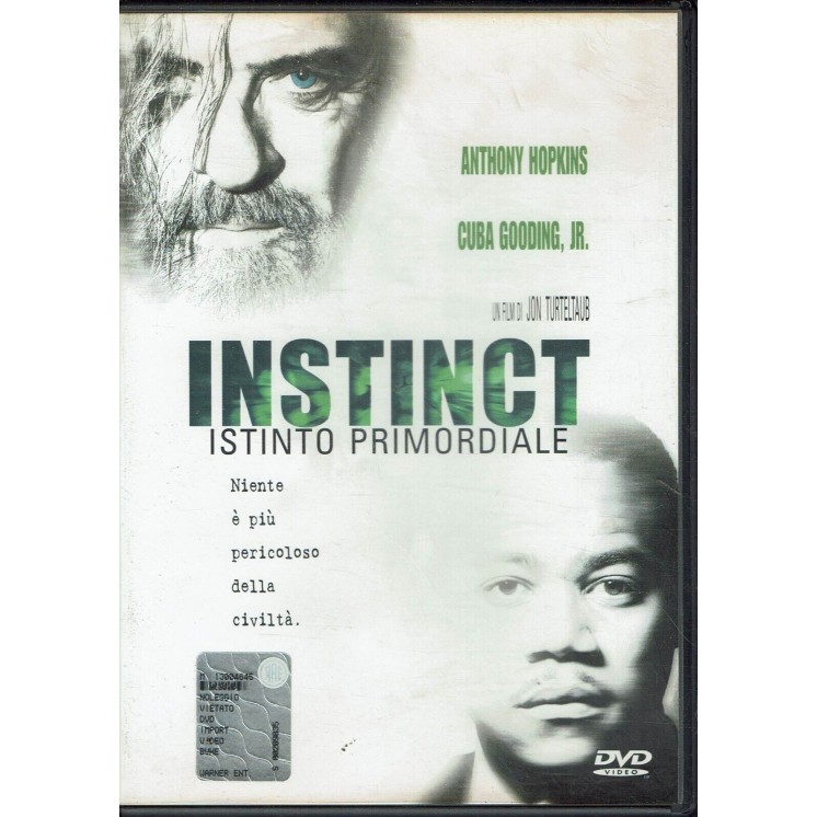 DVD Instinct Istinto Primordiale con A. Hopkins TOUCHSTONE PICTURES B19
