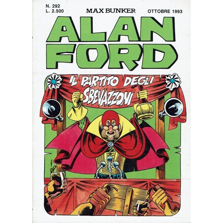 Alan Ford n. 292 il partito degli sbevazzoni di Max Bunker ed. Corno
