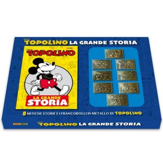 Topolino La grande storia Box set con 8 francobolli in metallo ed. Panini FU43