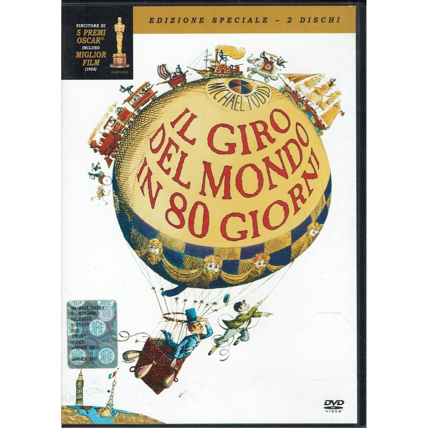 DVD Il giro del mondo in 80 giorni edizione 2 dischi con MacLane ITA USATO B16 DVD Il giro del mondo in 80 giorni edizione 2 dischi con MacLane ITA USATO B16