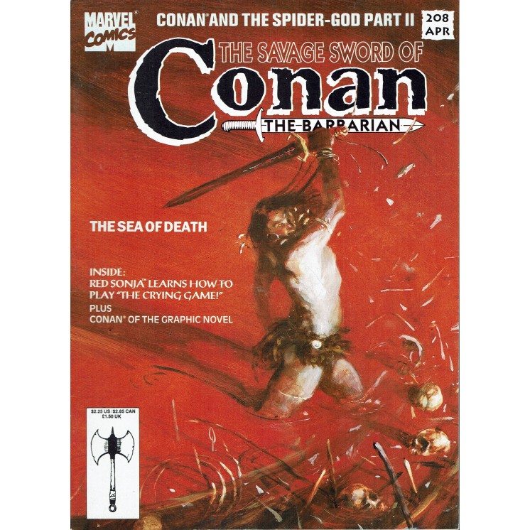 The savage sword of Conan the barbarian n.208 apr 93 ed. Marvel Comics FU39