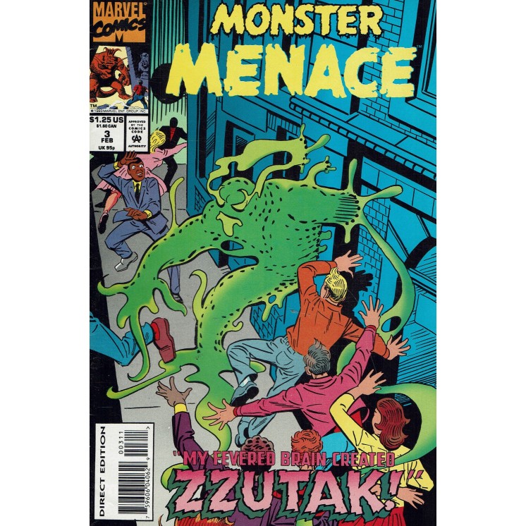 Monster Menace n. 3 feb 94 ed. Marvel lingua originale OL16
