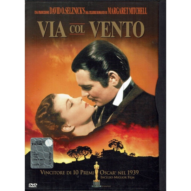 DVD Via Col Vento con Vivien Leigh Clark Gable Snapper ITA usato B18