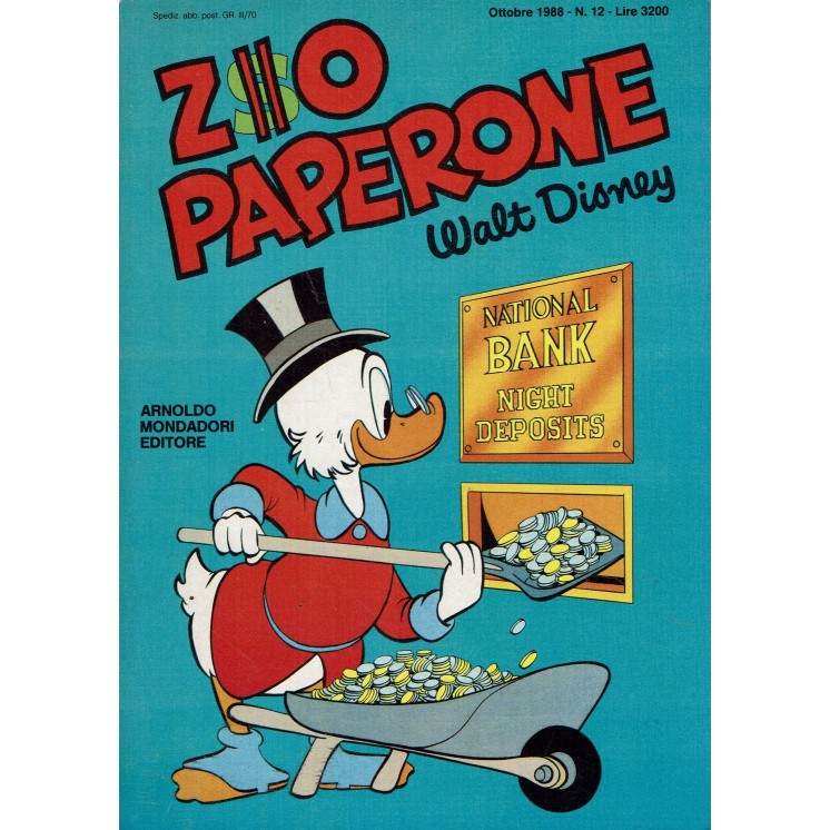 Zio Paperone n.  12 di Carl Barks ed.Walt Disney FU14