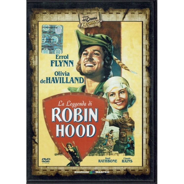 DVD La leggenda di Robin Hood con Errol Flynn ITA usato B25