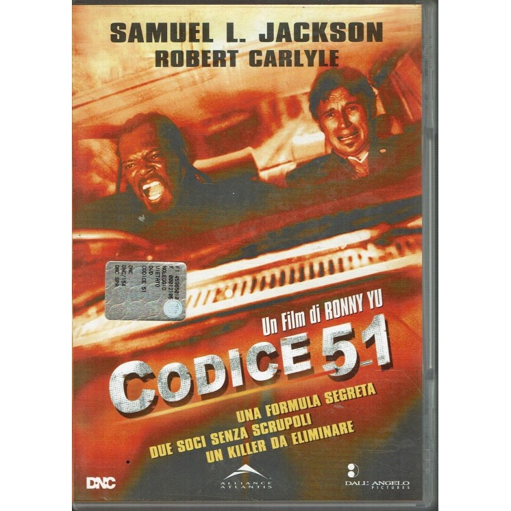 DVD Codice 51 con Samuel Lee Jackson e R. Carlyle ITA usato B25