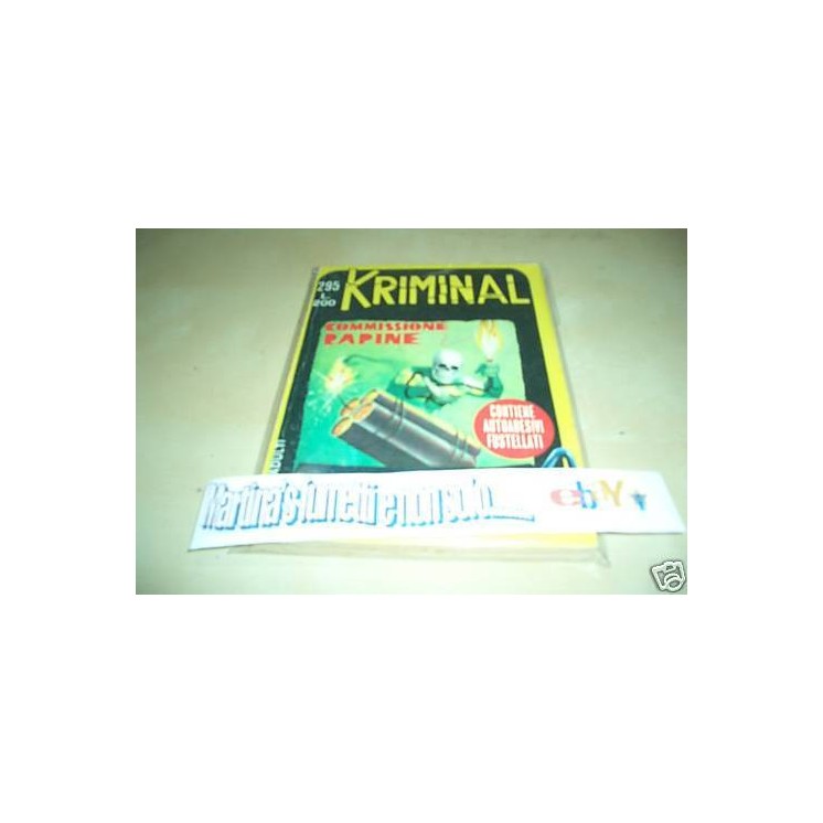 Kriminal n.295 *ed.Corno "commissione rapine" 5,00€