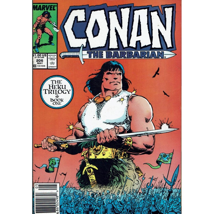 Conan the Barbarian vol. 1 n.206 May '88 ed. Marvel Comics Lingua originale OL17
